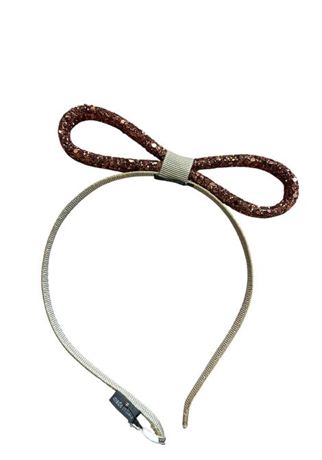 Cerchieto con fiocco glitter Rò Rò | CR425MAT